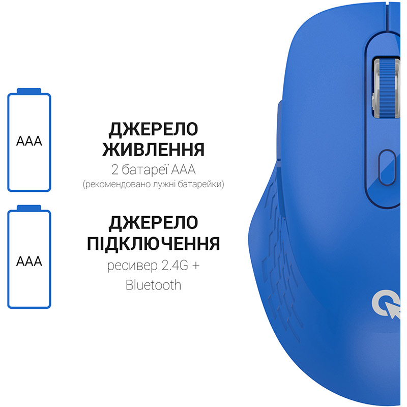 Огляд Миша OFFICEPRO M230C Silent Click Wireless Blue (M230C)