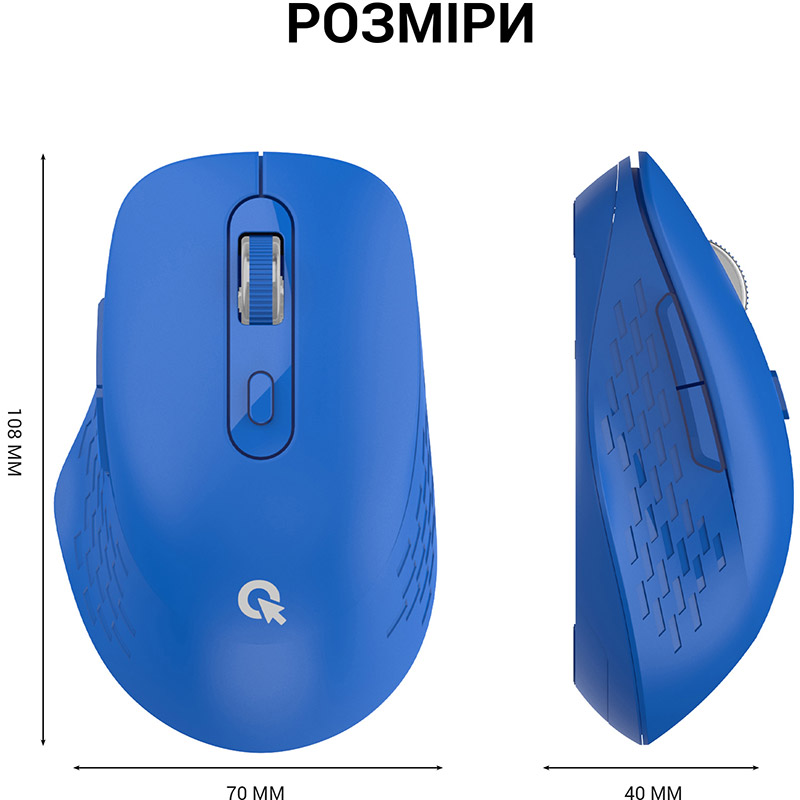 В Україні Миша OFFICEPRO M230C Silent Click Wireless Blue (M230C)