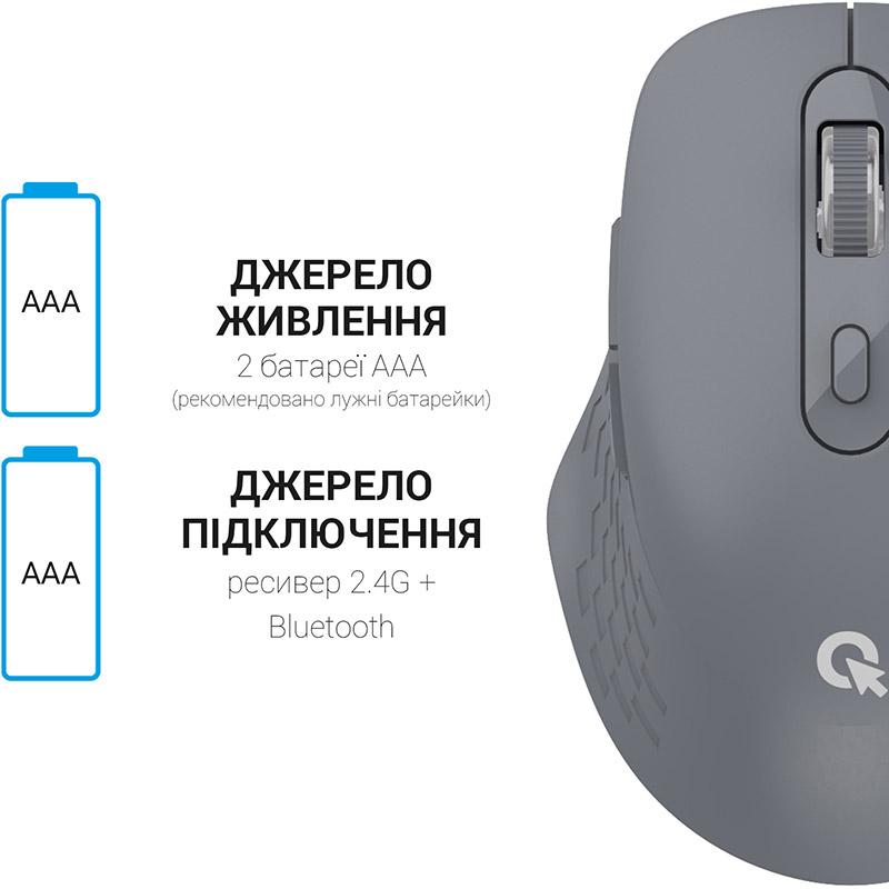 Фото Миша OFFICEPRO M230G Silent Click Wireless Gray (M230G)