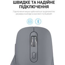 Миша OFFICEPRO M230G Silent Click Wireless Gray (M230G)