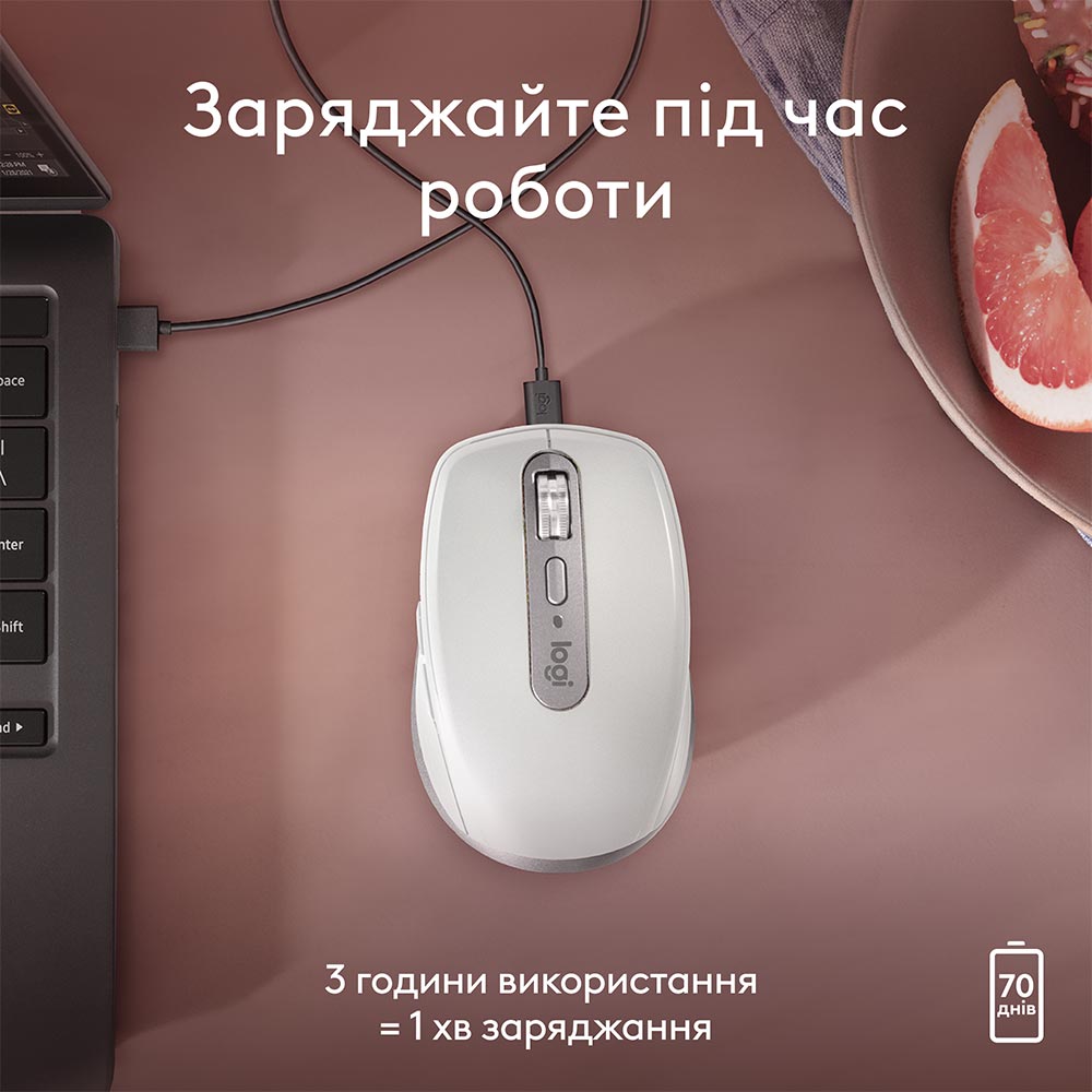 Фото 16 Мышь LOGITECH MX Anywhere 3S for Mac Pale Grey (910-006946)