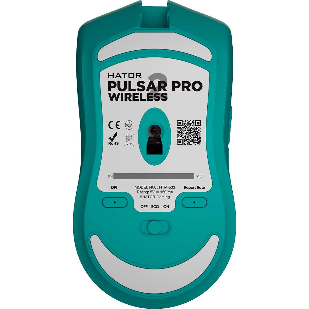 Миша HATOR Pulsar 2 PRO Wireless mint (HTM-533) Бездротове підключення RF