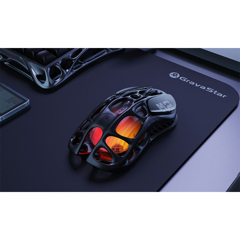 Внешний вид Мышь GRAVASTAR Mercury M2 BT/WL/USB-A RGB Black (GRAVASTARM2_BLK)