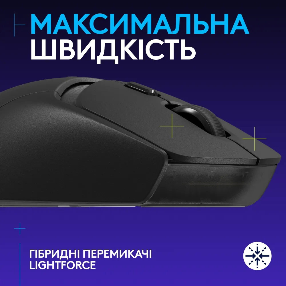 Мышь LOGITECH G309 Lightspeed Black (910-007199) Беспроводное подключение Bluetooth + RF