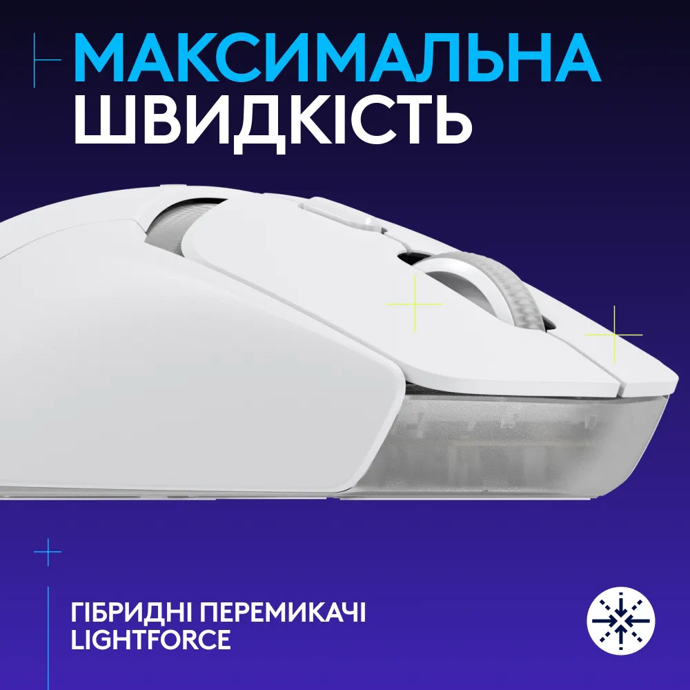 Миша LOGITECH G309 Lightspeed White (910-007207) Тип підключення бездротове