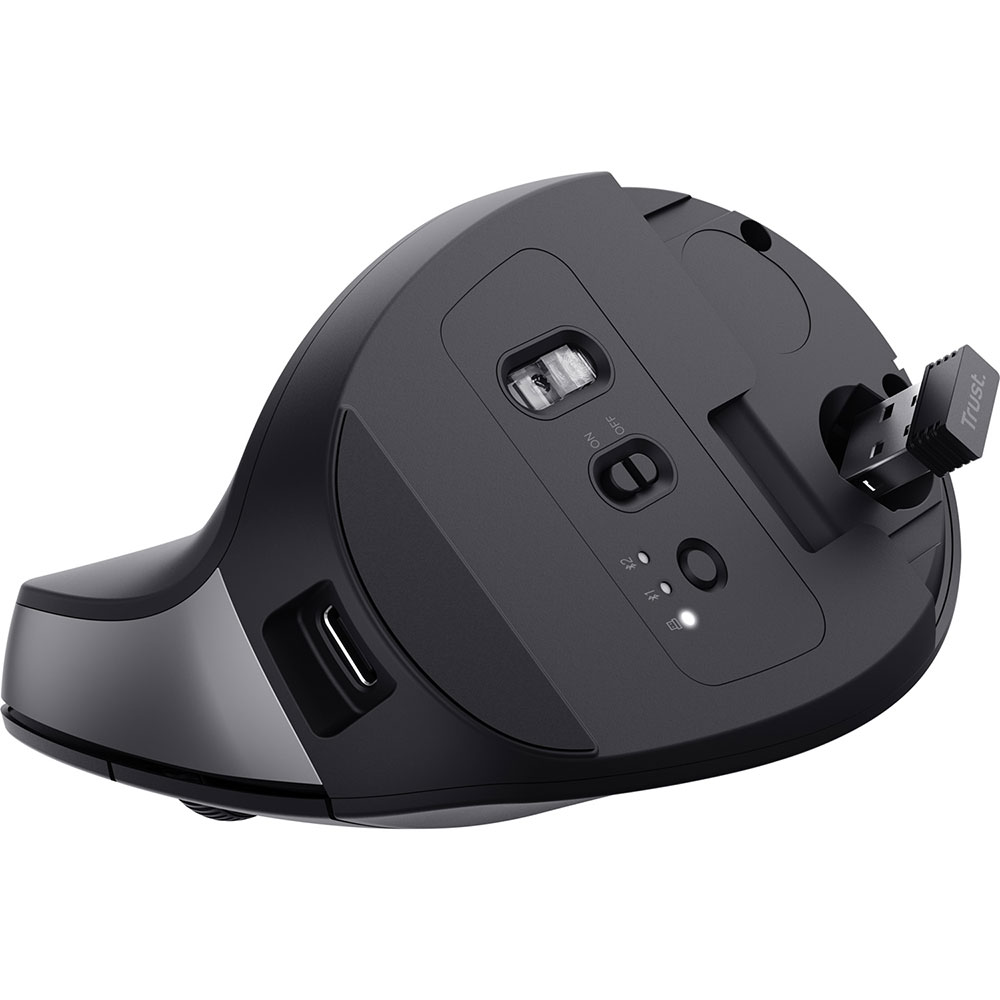 Фото Миша Trust Bayo+ Multidevice Ergonomic Wireless Mouse Black (25146)