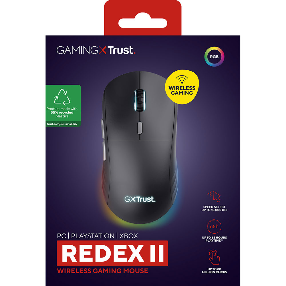 Замовити Миша Trust GXT 926 Redex II Wireless Gaming Mouse Black (25126)