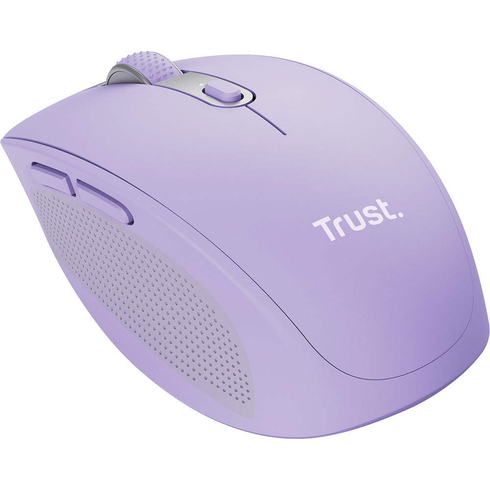 Миша TRUST Ozaa Compact Multi-Device Wireless Mouse Purple (25384) Комплектація миша, гніздо для зберігання мікроприймача USB, зарядний кабель, посібник користувача