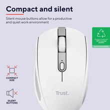 Мышь TRUST Ozaa Compact Multi-Device Wireless Mouse White (24933)