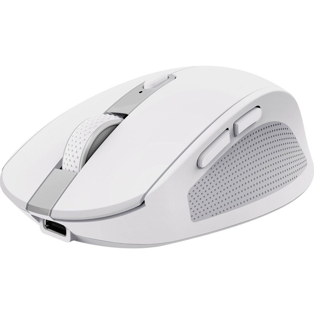 Мышь TRUST Ozaa Compact Multi-Device Wireless Mouse White (24933) Комплектация мышь, гнездо для хранения микроприемника USB, зарядный кабель, руководство пользователя