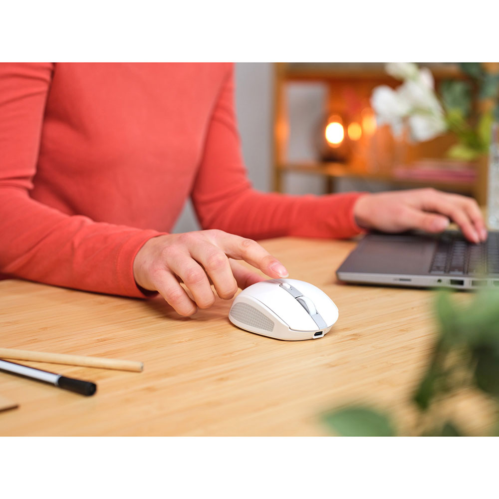 У Фокстрот Миша TRUST Ozaa Compact Multi-Device Wireless Mouse White (24933)