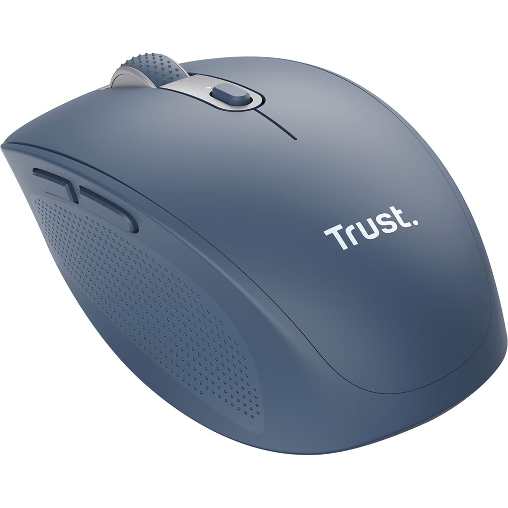 Мышь TRUST Ozaa Compact Multi-Device Wireless Mouse Blue (24934) Комплектация мышь, гнездо для хранения микроприемника USB, зарядный кабель, руководство пользователя