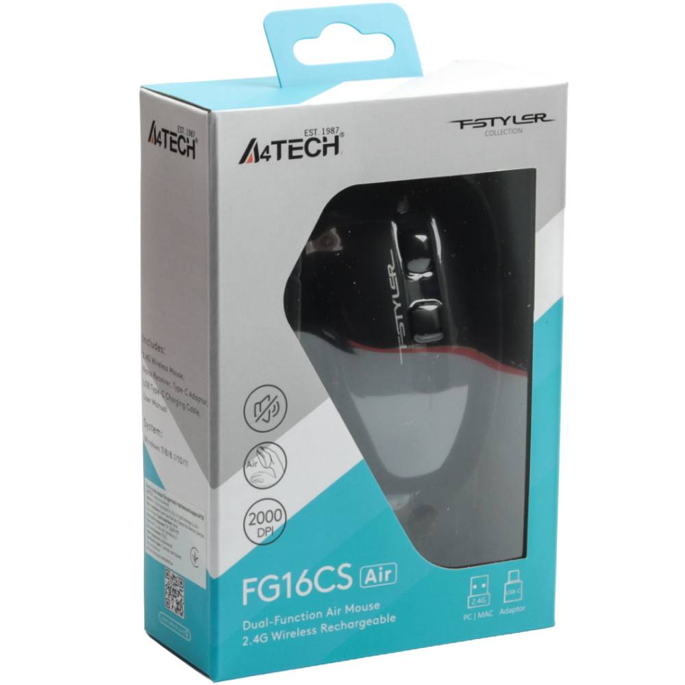 Покупка Мышь A4TECH Fstyler FG16CS Air2 Black