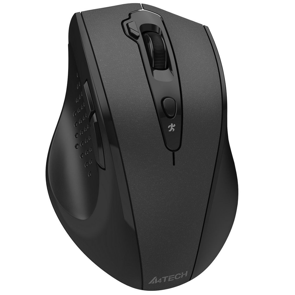 Миша A4TECH Black (G7-810S Air2) Комплектація бездротова миша 2.4 ГГц, наноприймач, адаптер Type-C, 1х батарея типу АА, посібник користувача