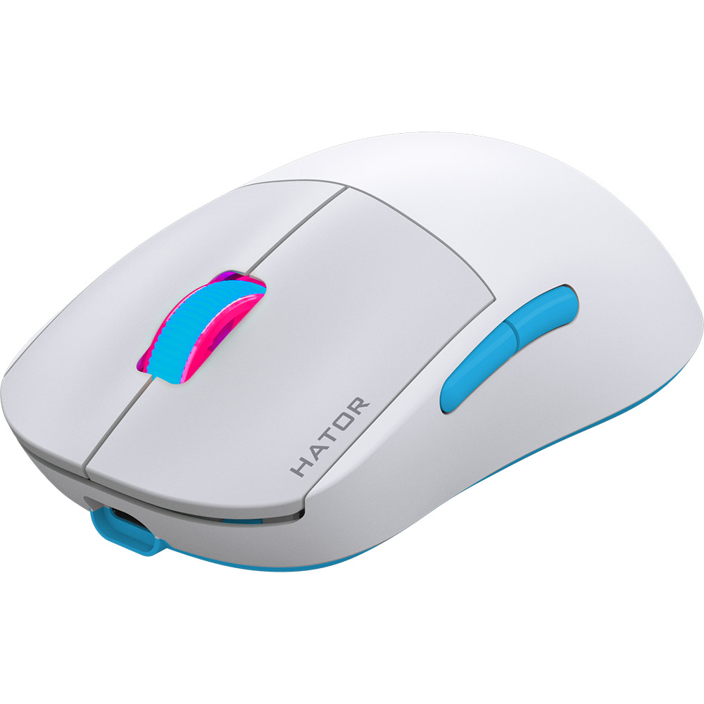 Миша HATOR Quasar 2 PRO Wireless White/Cerulean (HTM561WC) Комплектація Миша HATOR Quasar 2 Pro Wireless, 2.4ГГц передавач, Знімний USB-A to USB Type-C кабель, Адаптер USB Type-A до USB Type-C, Комплект протиковзких накладок на клейовій основі, Комплект змінних 100% PTFE глайдів, Інструкція