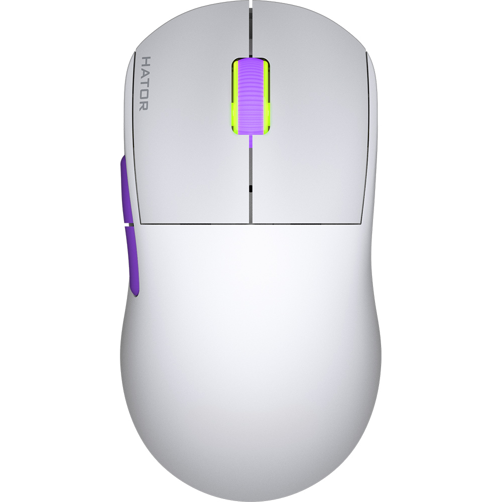 Мышь HATOR Quasar 2 Ultra 4K Wireless White/Lilac (HTM571WL)