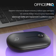 Миша OfficePro M185B Silent Click Wireless Black