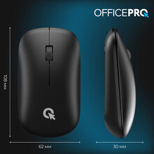 Миша OfficePro M225B Silent Click Wireless Black