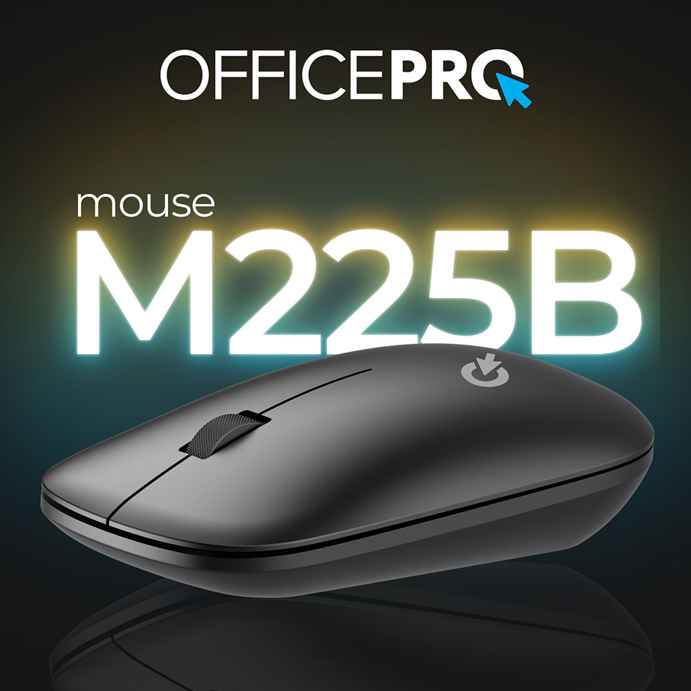 Мышь OfficePro M225B Silent Click Wireless Black Беспроводное подключение RF