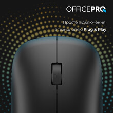 Мышь OfficePro M225B Silent Click Wireless Black