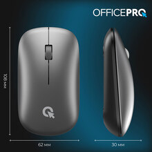 Мышь OfficePro M225G Silent Click Wireless Gray