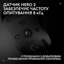 Мышь LOGITECH G Pro 2 Lightspeed Wireless Black (910-007295)