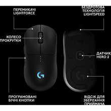 Мышь LOGITECH G Pro 2 Lightspeed Wireless Black (910-007295)