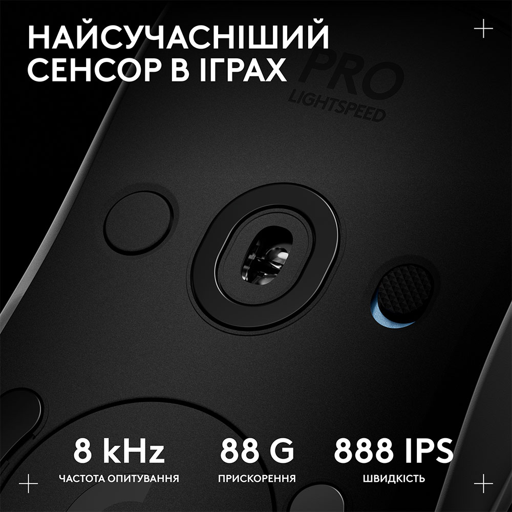 Миша LOGITECH G Pro 2 Lightspeed Wireless White (910-007302) Бездротове підключення RF