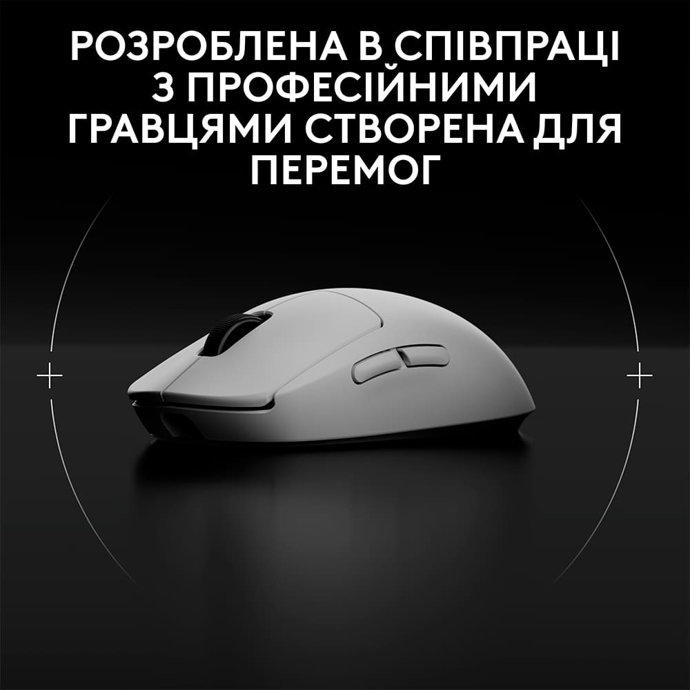 Зображення Миша LOGITECH G Pro 2 Lightspeed Wireless White (910-007302)