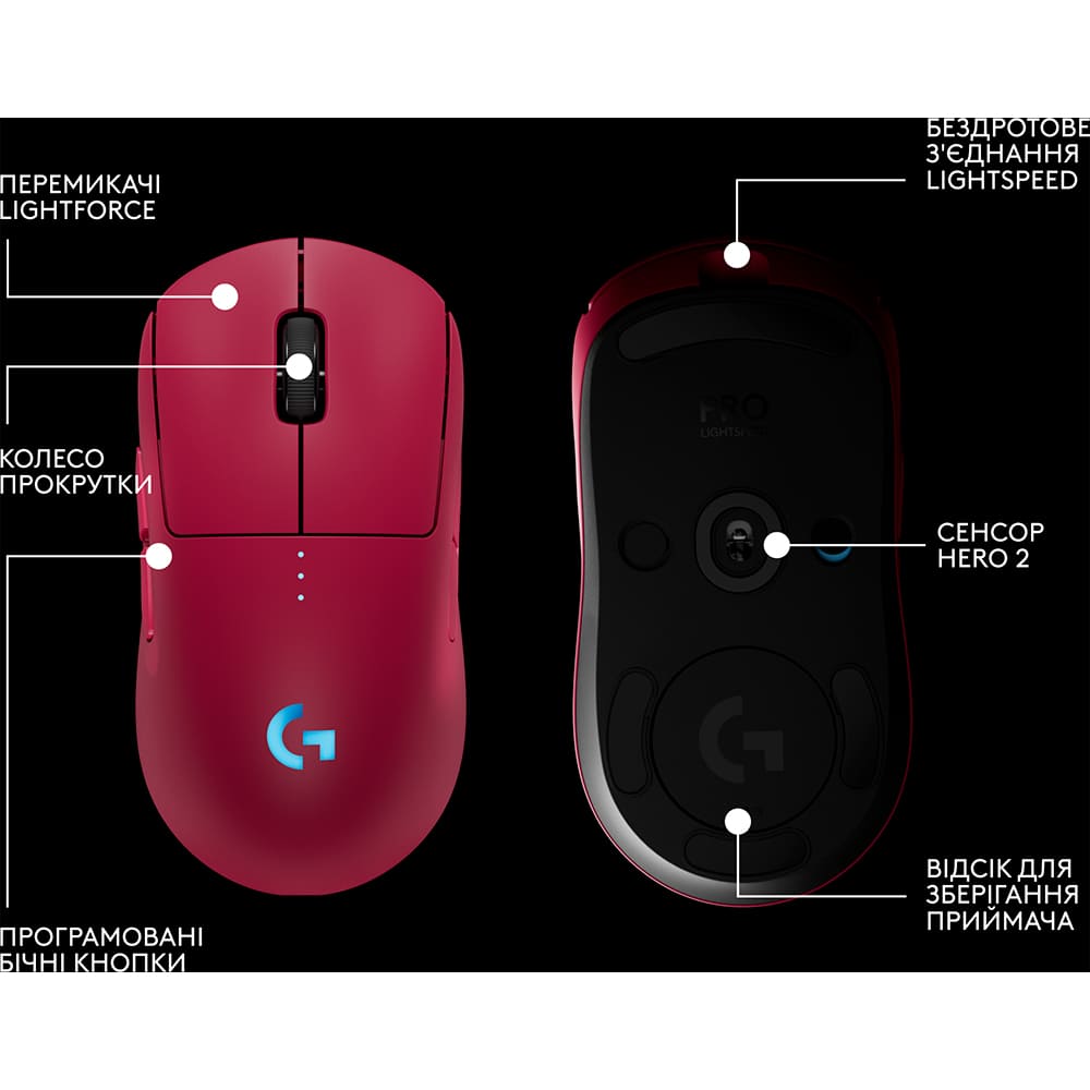 В інтернет магазині Миша LOGITECH G Pro 2 Lightspeed Wireless Magenta (910-007309)