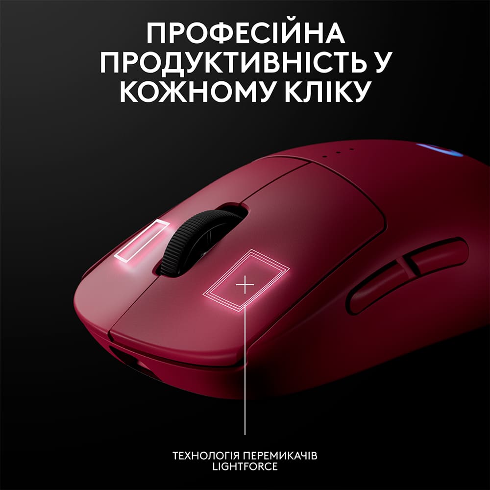 Зображення Миша LOGITECH G Pro 2 Lightspeed Wireless Magenta (910-007309)