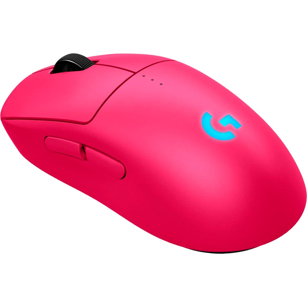 Миша LOGITECH G Pro 2 Lightspeed Wireless Magenta (910-007309) Комплектація Приймач LIGHTSPEED; Додаткові бічні кнопки (2x ліві, 2x праві); Додаткові накладки для кнопок (2x ліві, 2x праві); Посібник користувача