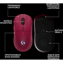 Мышь LOGITECH G Pro 2 Lightspeed Wireless Magenta (910-007309)
