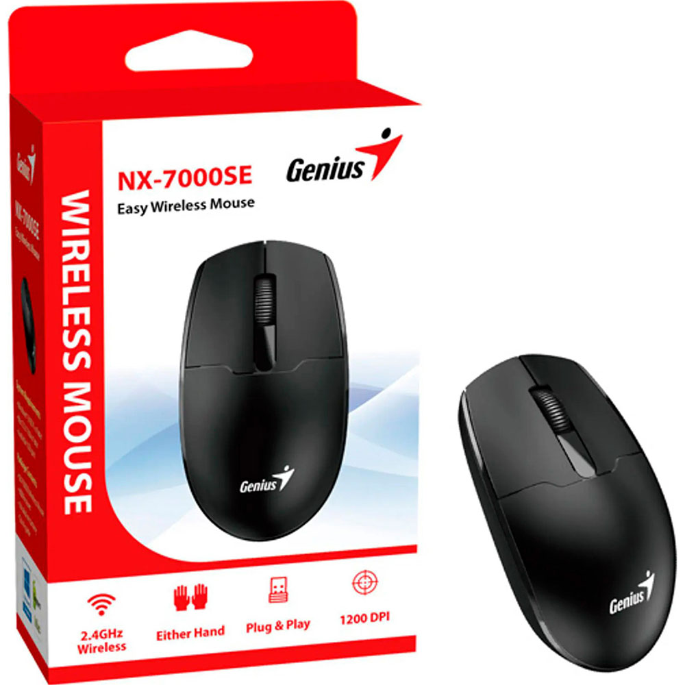 Внешний вид Мышь GENIUS NX-7000SE Wireless Black (31030032400)