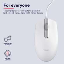 Мышь TRUST TM-101 USB-A White (25320)