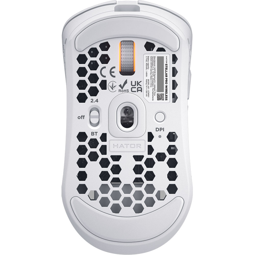 Зовнішній вигляд IT/mouse HATOR Stellar PRO Wireless (HTM551) white