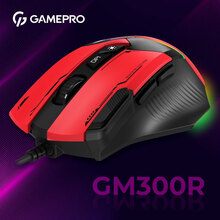 Миша GAMEPRO GM300R Red Black (GM300R)