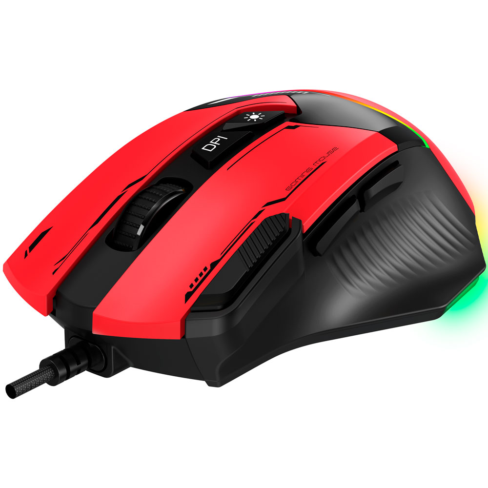 Миша GAMEPRO GM300R Red Black (GM300R) Дротове підключення USB