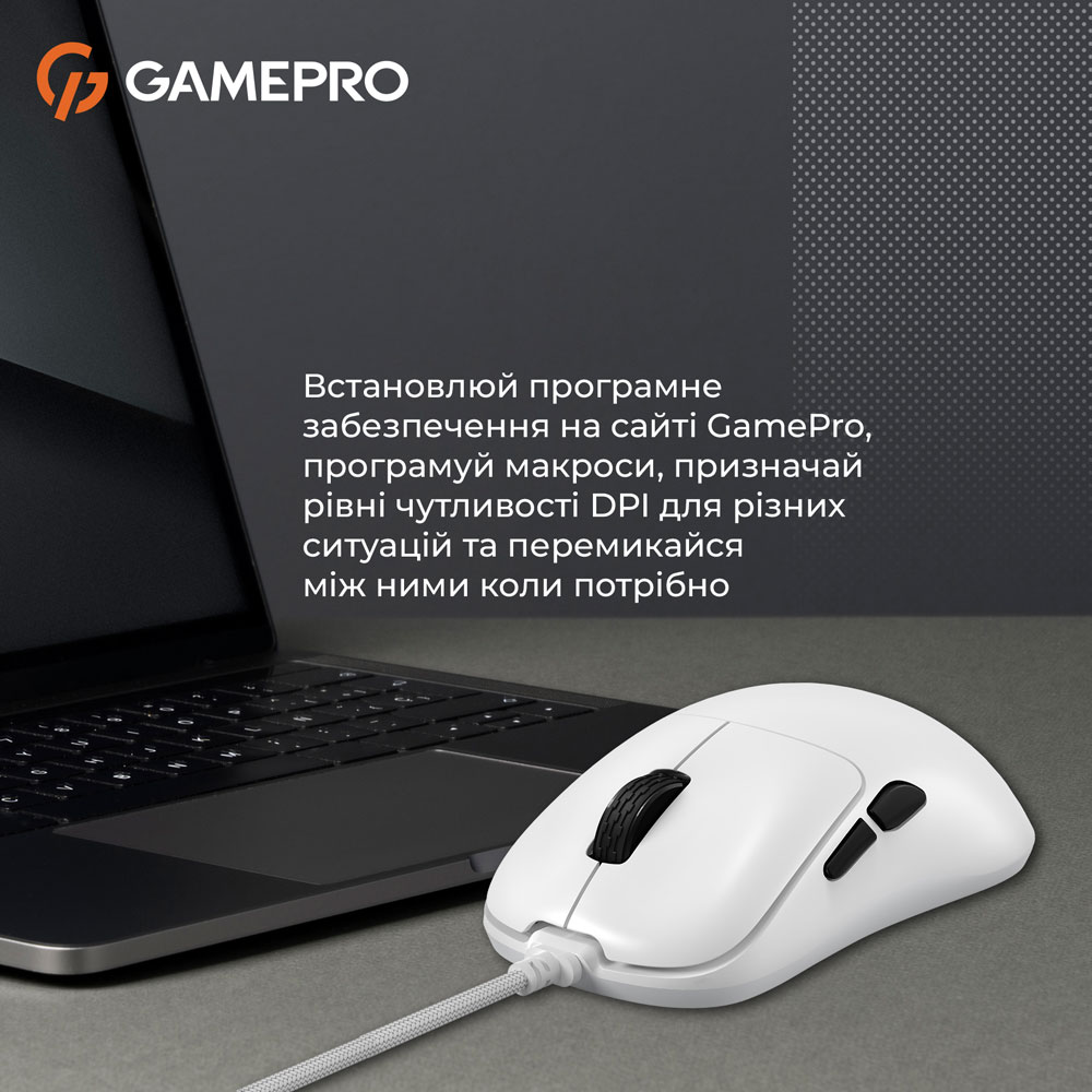 Фото Мышь GAMEPRO GM690W White