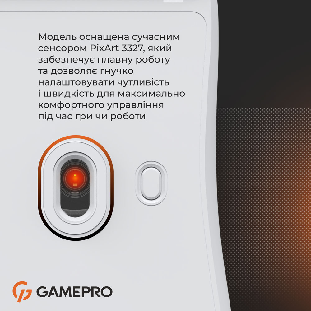 Замовити Миша GAMEPRO GM690W White