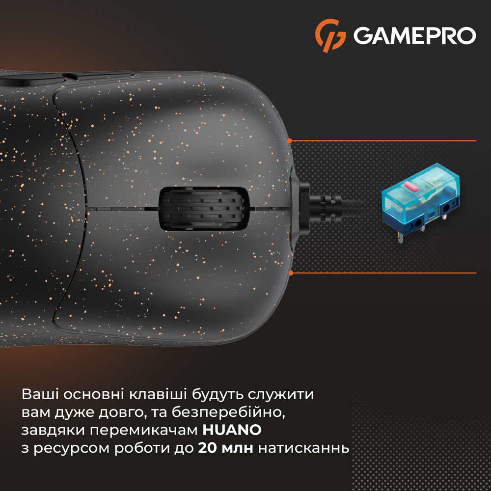 Фото Мышь GAMEPRO GM690D Black Orange