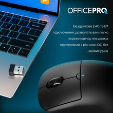 Миша OFFICEPRO M307B Silent Click Black