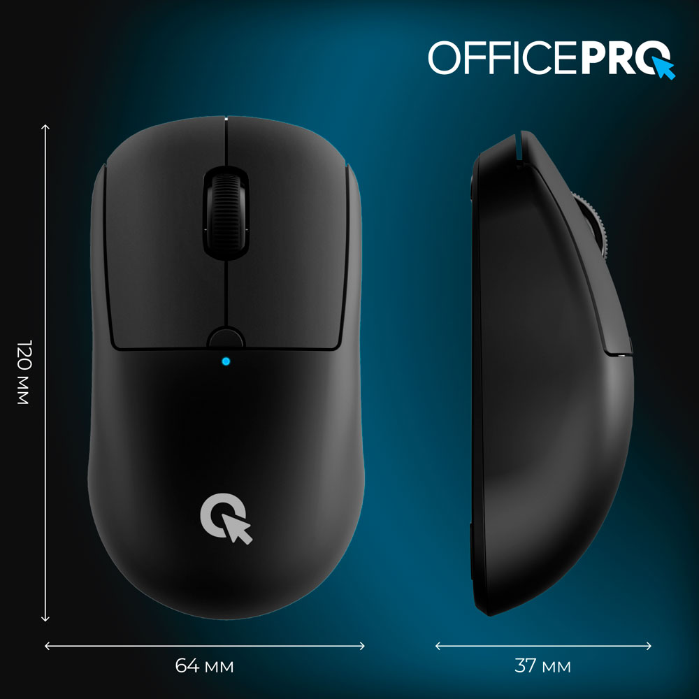 В Україні Миша OFFICEPRO M307B Silent Click Black