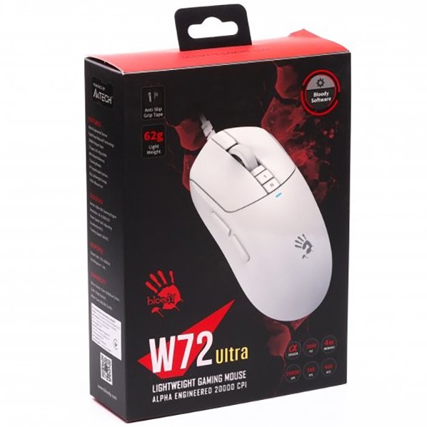 В Фокстрот Мышь A4TECH Bloody W72 Ultra White