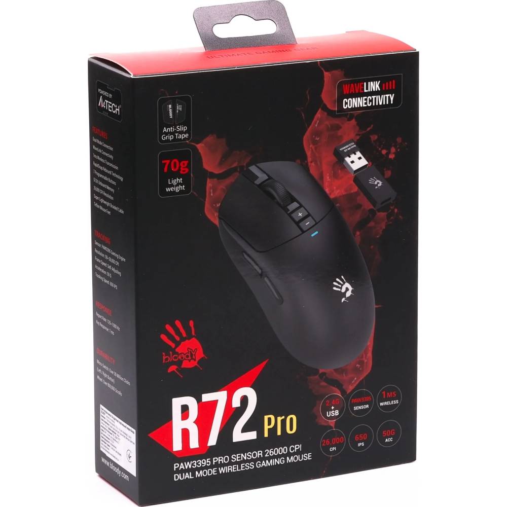 Замовити Миша A4TECH Bloody R72 Pro (Black)