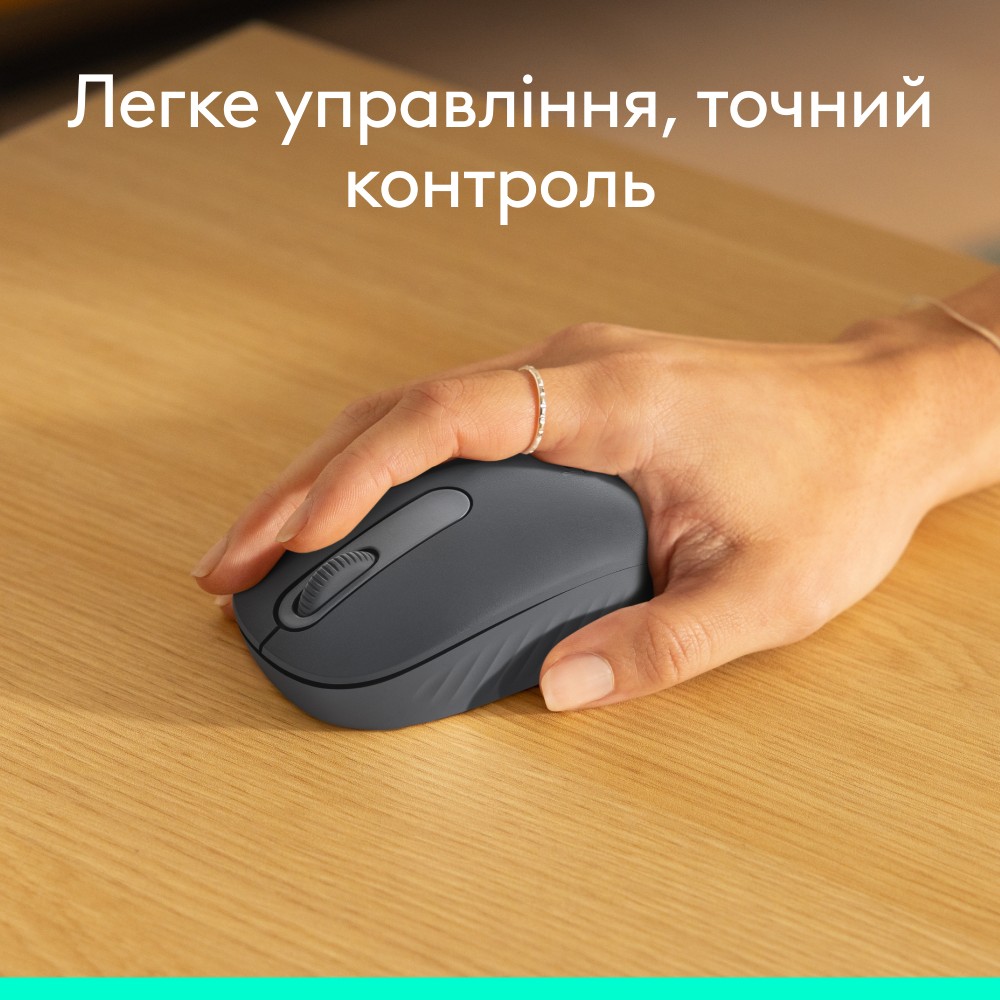 Миша LOGITECH M196 Bluetooth Graphite (L910-007459) Тип сенсора оптичний