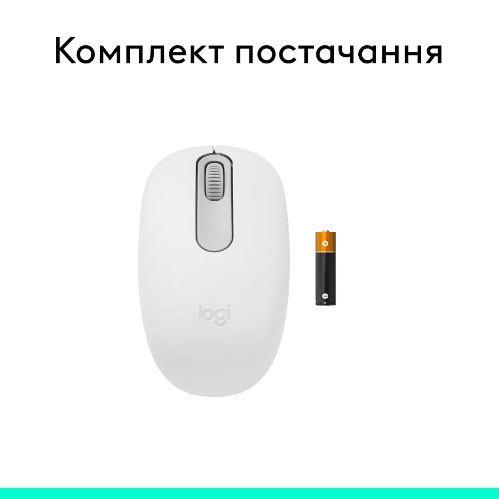 Миша LOGITECH M196 Bluetooth Off White (L910-007460) Бездротове підключення Bluetooth