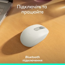 Миша LOGITECH M196 Bluetooth Off White (L910-007460)