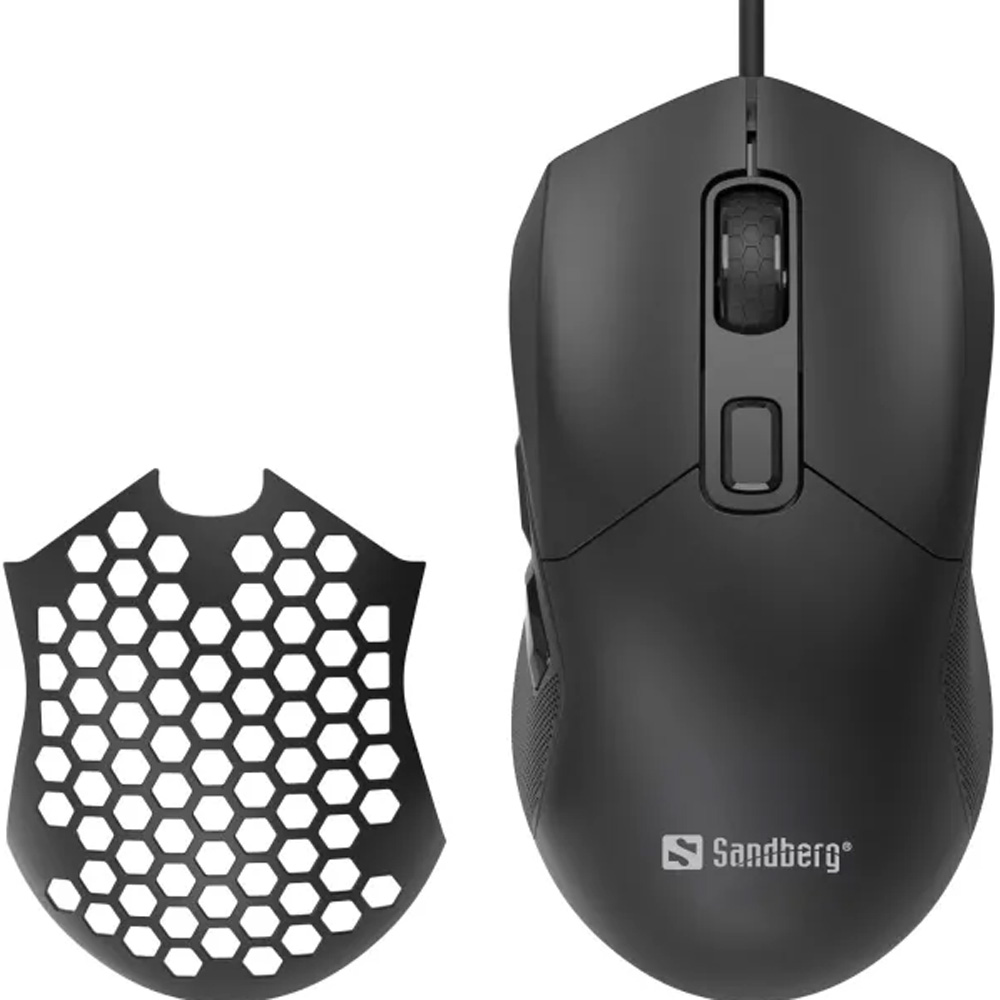 Мышь SANDBERG FlexCover 6D Gamer Mouse RGB Black (640-28) Проводное подключение USB