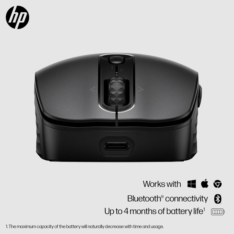 Изображение Мышь  HP 690 Rechargeable BT Black (7M1D4AA)